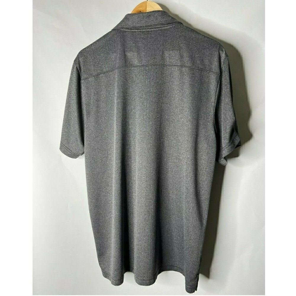 Ogio Men Size XL Gray Express Geek Squad Polo T-Shirt Short Sleeves Front Pocket - Picture 3 of 5